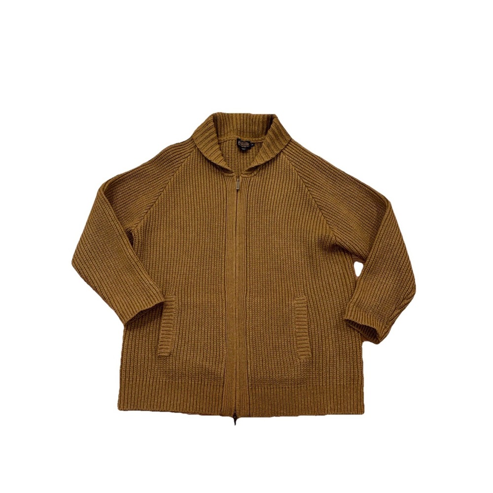 Pendleton Lambs Wool Big Lebowski Dude Zip Cardigan Sweater Westerly‎ Men's XL